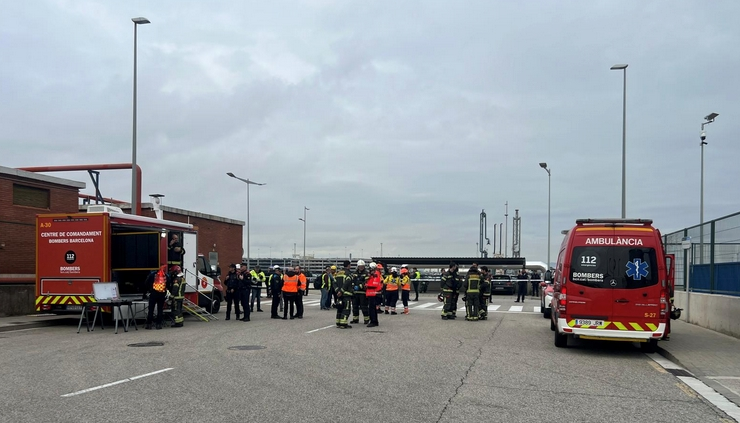 انفجار ميناء برشلونة